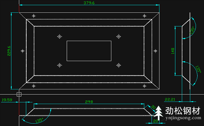 CAD鈑金展開圖畫法 CAD鈑金展開圖畫法