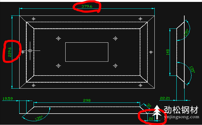 CAD鈑金展開圖畫法 CAD鈑金展開圖畫法